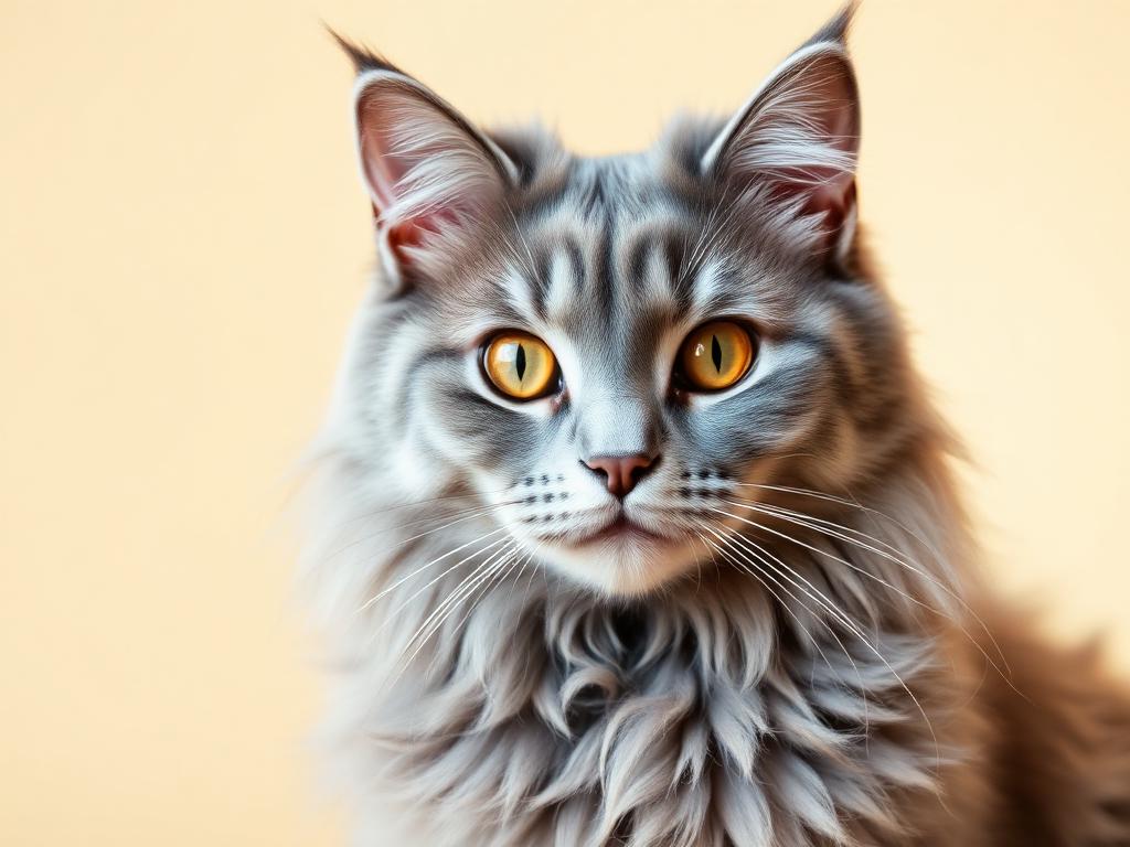 Gato Maine Coon de color Azul / Gris