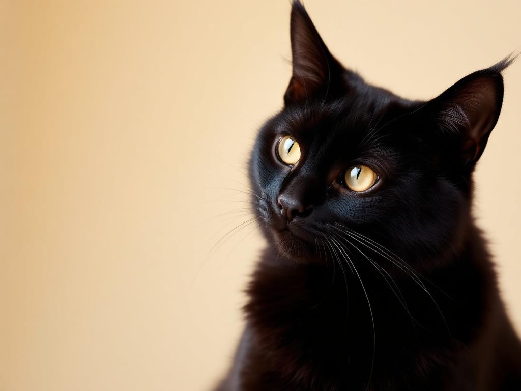 Gato Maine Coon de color Negro Sólido