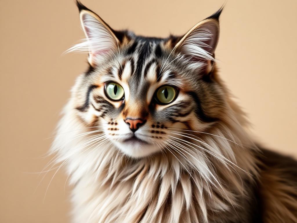 Gato Maine Coon de color Plata Tabby