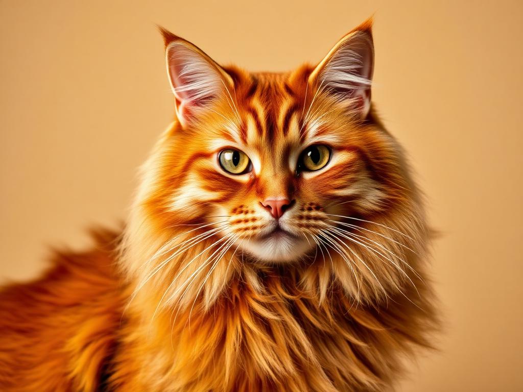 Gato Maine Coon de color Rojo / Naranja